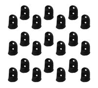 Healvian 50 Pièces Protège-doigts Noir en Plastique pour Manucure Diy, Réutilisable et Empêchant L'exposition Inégale la Lumière Lors de Séances Professionnelles