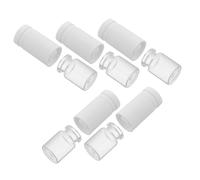 Healvian 5pièces Flacons De Voyage Rechargeables Avec Compartiments Pour Séparation Eau Et Huile Contenants Cosmétiques Pour Lotions Sérums Et Liquides Diy