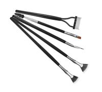 Healvian 5pièces Lot De Brosses à Cils Séparateur Éventail De Mascara Brosses à Mascara Brosse à Cils Festonnée à Angle Peigne à Applicateur à