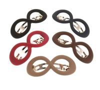 Healvian 5pièces Pins à Chignon Haut et Barrettes de Fermeture pour Femmes et Filles Formes Différentes Pinces à Cheveux Épaisses Résistantes