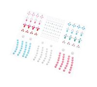 Healvian 6 Feuilles Autocollants sourcils joyaux du corps visage strass pour le maquillage sourcils autocollant gommettes paillettes bijoux de visage bijoux pour les yeux Résine acrylique