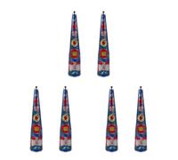 Healvian 6 Pièces Accessoires pour Ongles Longs en Alliage Bleu Style Palais, Protège-doigts Artisanaux pour Cosplay et Séances Photo à Thème