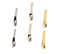 Healvian 6 Pièces Cuillères de Maquillage Zinc Outils Cosmétiques pour Crème Contour des Yeux et Masques Faciaux Pratiques et Réutilisables Élégant pour Soins Peau