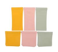 Healvian 6 pièces Mini Trousse de Rangement à Fermeture Automatique Pochette de Voyage Portable pour Maquillage Bijoux et Accessoires Design Carré et Rectangulaire Organisateur Compact