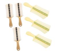 Healvian 6 pièces Peigne Antipelliculaire à Dents Fines Lot de Peigne Double Face Plastique pour Garçon Fille Adultes et Animaux Outil de Coiffage Ergonomique avec Poignée Noir et Vert