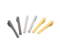 Healvian 6 pièces Pince à Cravate de Or Noir Accessoire Élégant pour Hommes pour Occasions Événements Conception Moderne et Durable
