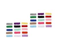 Healvian 60 Pièces Serrage-tête Élastique Tricoté Rétro pour Filles en Polyester