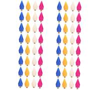 Healvian 64pièces Têtes De Stylo De Wax Pour Manucure Applicateur De Détachables Têtes De Picker Pour Décoration Résistantes à Multicolores