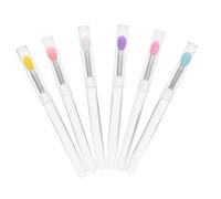 Healvian 6pièces Applicateurs De Maquillage Pour Avec Couvercle Brosse à Portable Et Anti-poussière Pour Gloss