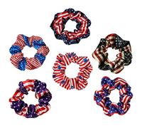 Healvian 6pièces Bandeaux Décoratifs Pour Cheveux Féminins Anneaux De Fête Style Drapeau National Accessoires De Cheveux Mixtes