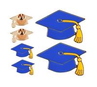 Healvian 6pièces Broches De Remise De Diplôme Alliage Lot Pour Casquettes De Diplômés Secondaire Et Accessoires De Célébration