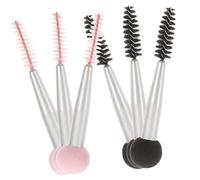 Healvian 6Pièces Double Ended Makeup Brushes With Sponge Heads Eyebrow Brushes For Professional Application