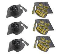 Healvian 6pièces Épingles De Remise De Diplôme Lot De Broches De Chapeau De Remise De Diplôme Épingles De Poitrine Pour Lycée Enseignant Souvenir