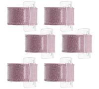 Healvian 6pièces Lot de Bracelets à Claquer avec Motif Floral Rose pour Demoiselles Honneur Accessoires Ajustables pour Enterrement de Vie de Jeune Fille et Cérémonie de Mariage