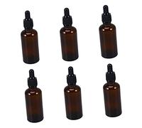 Healvian 6pièces Lot De Flacons Compte-gouttes Verre Ambré Pour Huiles Essentielles Et Parfums Bouteilles Rechargeables Pratiques Pour Voyage Laboratoire Et Usage Quotidien