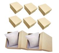 Healvian 8 pièces Boîte Vintage Papier Kraft pour Montre Coffret et Rangement Pratique avec Coussin Amovible Étui et Compact pour et Transport de Montres et Bijoux