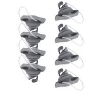 Healvian 8 Pièces Bouchon de Valve en PVC Noir Étanche Application Rapide pour Kayak et Bateau Gonflable Sports Nautiques et Excursions Aquatiques