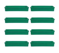 Healvian 8 Pièces Plateau Floral Soi-même Support de Bloc de Boue à Fleurs Rectangulaire en Pp Vert, pour Mousse de Fleur, Mariage et Décorations Florales