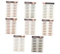 Healvian 8pièces Autocollants De Sourcils Faux Sourcils Réalistes Pour Look Naturel Et Confiant Facile à Appliquer Et