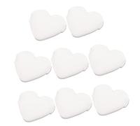 Healvian 8Pièces Bouffées Forme de Cœur pour Houpette Douce et Moelleuse pour Fond de Correcteur et Blush Fournitures