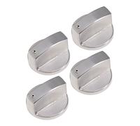 Healvian 8pièces Bouton De Contrôle De Brûleur à De Remplacement Pour Cuisinière Facile à Installer Utiliser Design Épuré Argenté