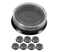 Healvian 8pièces Pots à Paillettes Pour Ongles Récipients Réutilisables Pratiques Pour Organiser Et Transporter Fournitures De Manucure Pour Créer Designs Éblouissants