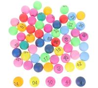 Healvian 90 Mini Boules en Plastique Numérotées de 1 à 90 Colorées pour Tirage Sort Bingo et Jeux de Fête Boules de Tombola Légères et Réutilisables Adaptées aux Événements Festifs