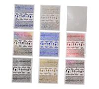 Healvian 9pièces Autocollants Pour Ongles Motif Serpent Et Crâne Décalcomanies Pour Nail De Stickers Pour Fête