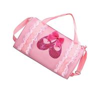 Healvian à de Danse de Sport Filles Adorable de Danse de Rangement à Une épaule de Danse pour Fille de Danse Classique de Danse Polyvalent Tissu Oxford Rose