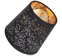 Healvian Abat Jour à Pince en Tissu Noir pour Lampe de Plafond et Applique Murale, Couverture Légère Teinte Claire, Diffuseur Décoratif pour Chambre
