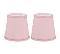 Healvian Abat-jour en Tissu Rose pour Lampadaire et Lustre, Lot de 2 Pièces, Finition Soignée, Décoration Moderne et Vintage pour Intérieur Élégant