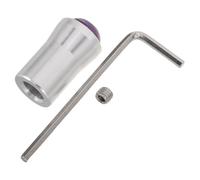 Healvian Accessoire pour Diapason en Améthyste Naturelle 12 Mm Porte-diapason Stable en Alliage D'aluminium Pied de Fourche pour Thérapie Sonore, Yoga et Bien-être Holistique