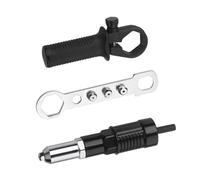 Healvian Adaptateur Démontage Facile pour Machine à Riveter Électrique, Connecteur de Machine à Riveter, Métal Dur Noir Libération Rapide