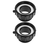 Healvian Adaptateur pour Réservoir Ibc 2 Pouces, Lot de 2, Conversion Filetage Fin 62 MM vers Filetage Grossier 60 MM, Plastique Solide, Raccord Adaptateur de Tube pour Usage Industriel et