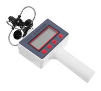 Healvian Anémomètre Portatif avec Écran LCD Compact Mesure Précise Vitesse du Vent Débitmètre d'Air pour Usage Agricole Forestier et Éducatif sans Pile Outil de Mesure Industriel et