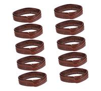 Healvian Anneaux de Boucle pour Montre 20Mm 10 Pièces Boucles Élégantes en Cuir Souple Accessoires pour Bracelet Résistantes à L'Usure Confortables
