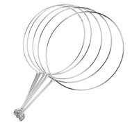Healvian Anneaux de Filtration en Acier Inoxydable Argenté 5pcs pour Sachets de Thé, Support Pratique et Polyvalent pour Infusion et Cuisson Cuisine