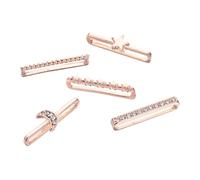 Healvian Anneaux Décoratifs Silicone 5 Pièces pour Alliage 20-22mm Épaisseur 2-3mm, Style Moderne et Unique Bracelet de Montre pour Accessoire Montre Élégant
