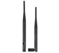 Healvian Antenne WiFi Omnidirectionnelle Double Bande 2,4g/5,8g en Plastique et Métal, Pack de 2pcs, Haute Performance pour Routeur et Amplificateur de Signal