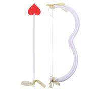 Healvian Arc et Flèche de Cupidon Blanc en Mousse Accessoire de Costume pour Saint-Valentin et Cosplay Fournitures de Fête Légères et Réutilisables Kit Compact pour Soirée Déguisée et