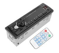 Healvian Autoradio Mp3 12V Mains avec Radio FM Éclairage LED Multicolore Prise USB Compatible Charge Téléphone Lecteur Stéréo pour Voiture avec Connectivité sans Fil et Support