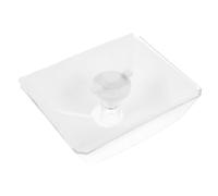 Healvian Bac à Huile Pour Hotte Aspirante Transparent Coussinet Absorbant Bac à Huile Polyvalent Pour Hotte Cuisine Lot De 1 Et 1 Tampon Absorbant Réutilisable