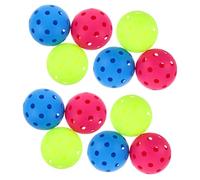 Healvian Balles de Softball Creuses en Plastique PE - 12 unités légères de 7,4 cm pour renforcer des débutants - Entraînement en Gym et en Plein air
