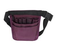 Healvian Banane d'Infirmière en Nylon Violet Paquet Banane Portable Multifonction Plusieurs Compartiments Organiseur D’Accessoires de Soins Infirmiers pour Travail Quotidien