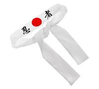 Healvian Bandana de Style Traditionnel Bandeau de Karate Respirant et Absorbant Accessoire Multi Usage pour Sports Fêtes et Cuisine Bandeau Unisexe Blanc Ninja
