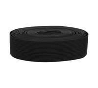 Healvian Bande Élastique Noire pour Ceinture de Pantalon en Nylon et Polyuréthane Support Flexible et Robuste, pour Accessoires D'usage Fréquent et Couture