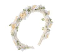 Healvian Bandeau de Mariage Perles et Fleurs de Jasmin Accessoire de Coiffure Élégant et pour Femmes Headpiece Bridal et Confortable pour Cérémonies et Fêtes