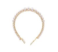 Healvian Bandeau De Perles Bandeau Bijoux De Mariage x De Perles De Costume De Reine x Dames Cerceau De Tête Pour Les Femmes Diadème De Blanche