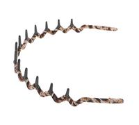 Healvian Bandeau Denté Imprimé Léopard Bandeau Casque Denté Casque Féminin Parure De Cheveux Garniture Des Cheveux Bande De Requin -tête à Griffes Léopard Plastique