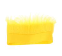 Healvian Bandeau En Bandeau A Perruque Cheveux Orange Perruque De Cheveux Fous Amusante Et Floue Perruques De Troll Accessoire Du Jour De L'esprit Chapeau Fou Jaune Fibre Chimique